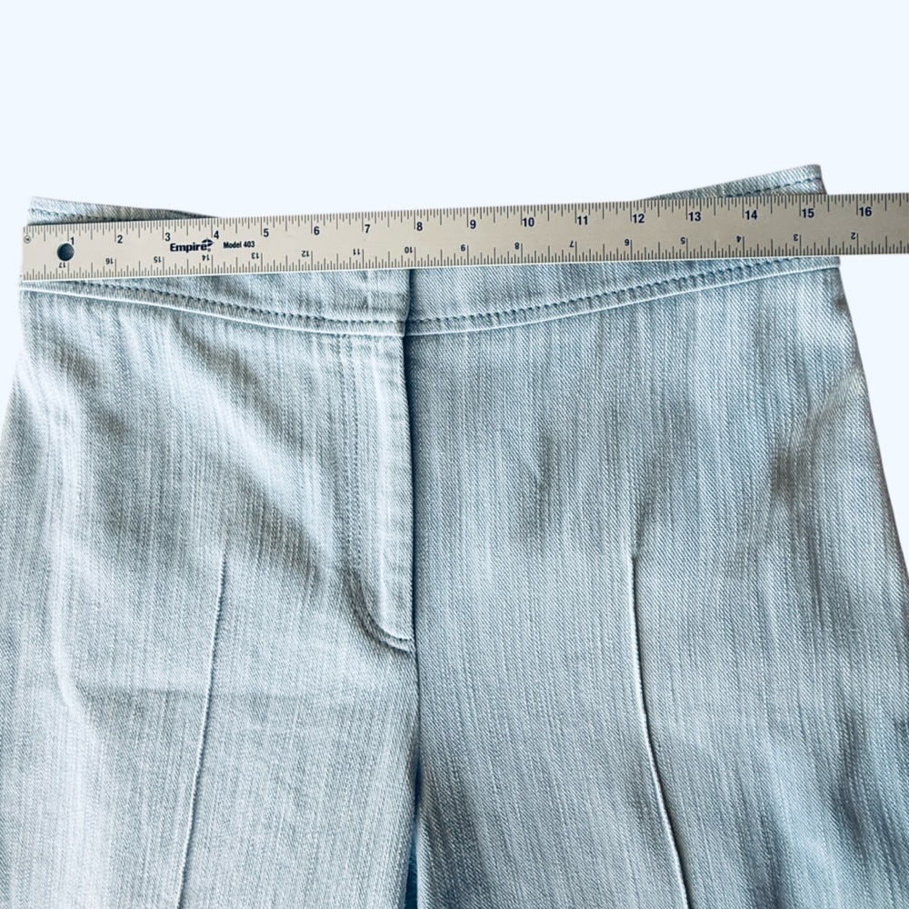 Akris Punto Chieko High-Rise Wide Leg Denim Jeans Women’s Size 8 - Picture 13 of 16
